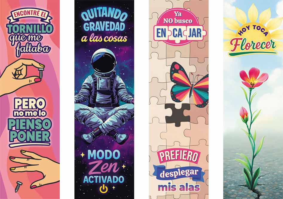 Vista previa del pack de marcapáginas para gente original y extraordinaria